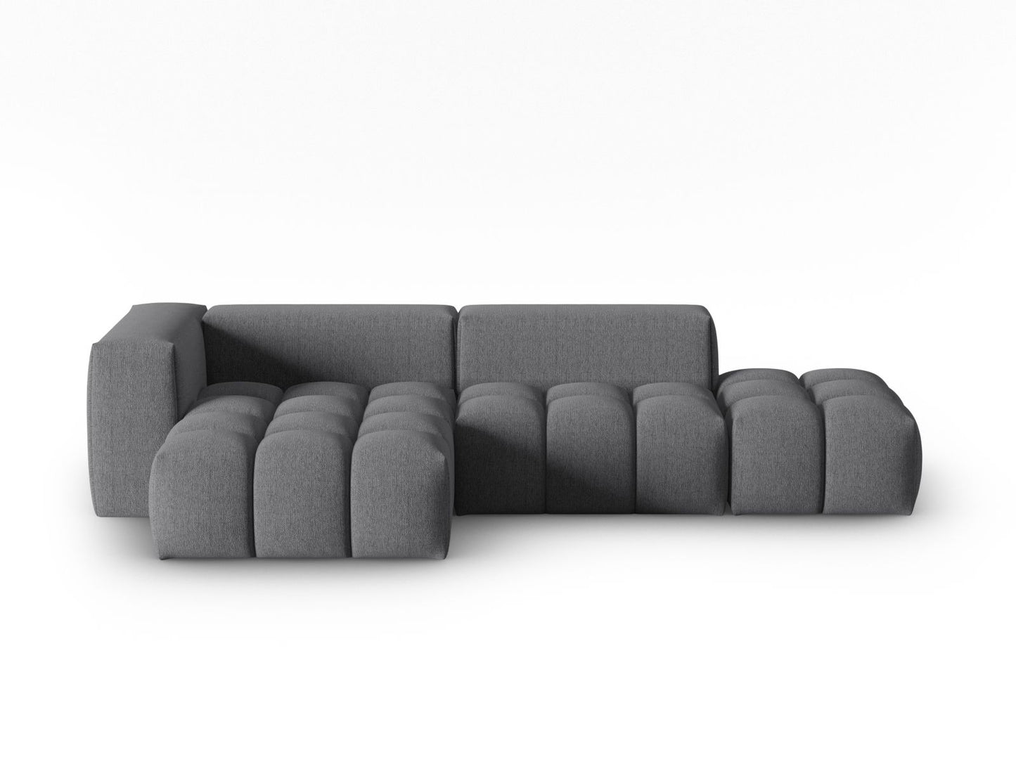 Verona Modular Corner Sofa, 4 Seats, 265x145 cm — Grey / Left