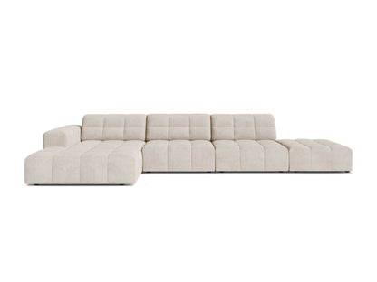Chicago Corner Sofa, 5 Seats, 348x167 cm — Light Beige / Left