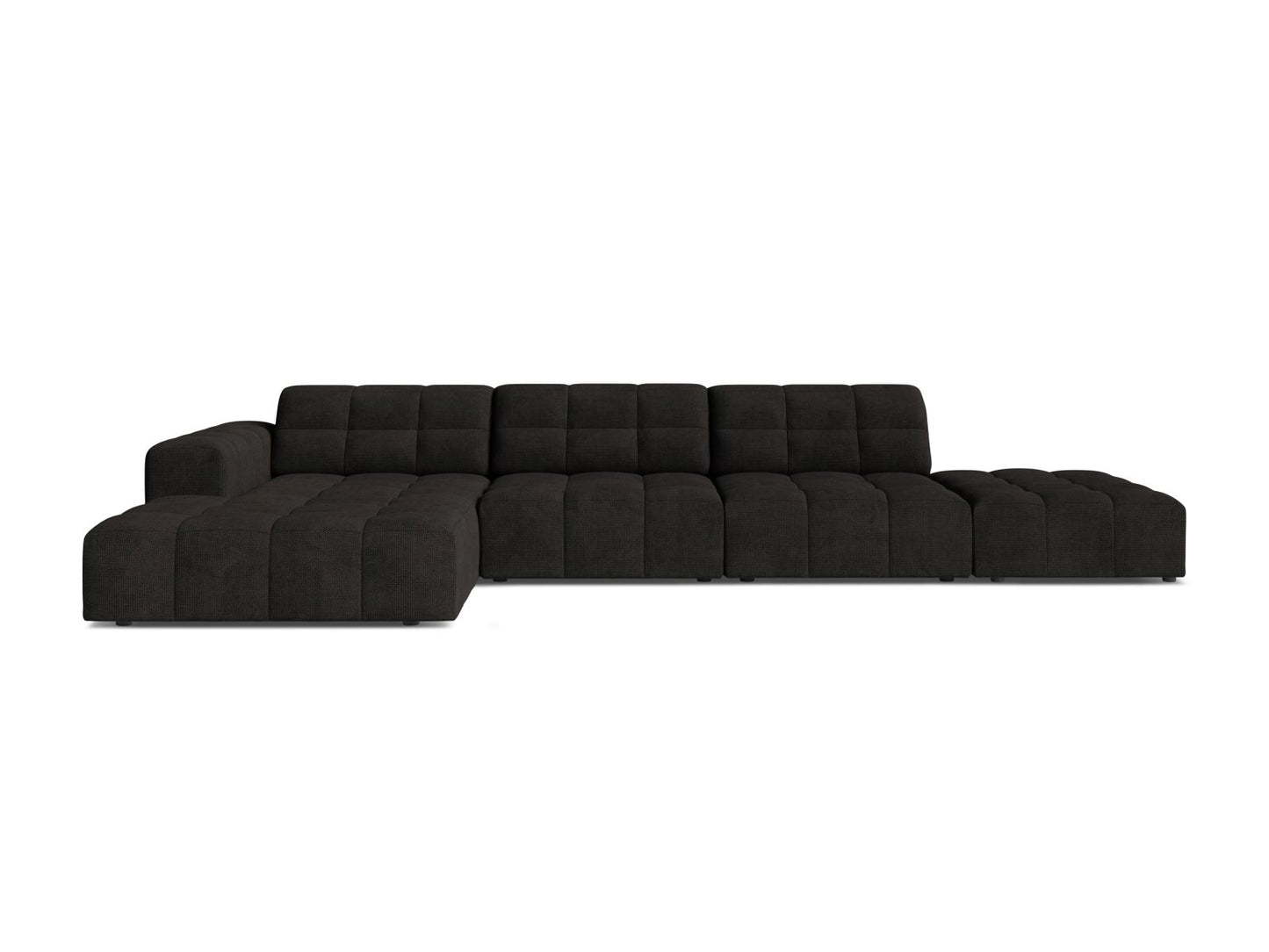 Chicago Corner Sofa, 5 Seats, 348x167 cm — Anthracite / Left