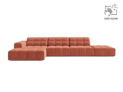 Chicago Corner Sofa, 5 Seats, 348x167 cm — Coral / Left