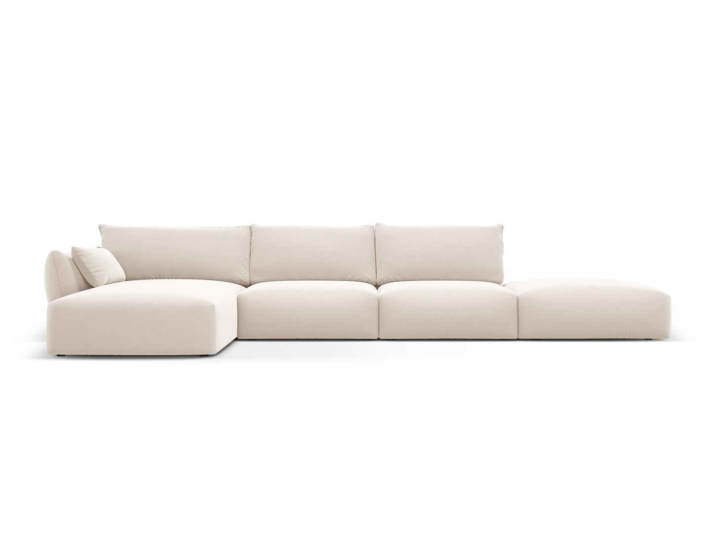 Matera Corner Sofa, 5 Seats, 364x171 cm — Beige / Left