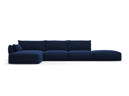 Matera Corner Sofa, 5 Seats, 364x171 cm — Royal Blue / Left