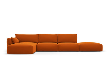 Matera Corner Sofa, 5 Seats, 364x171 cm — Terracotta / Left