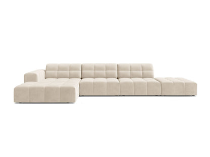 Chicago Corner Sofa, 5 Seats, 348x167 cm — Light Beige / Left