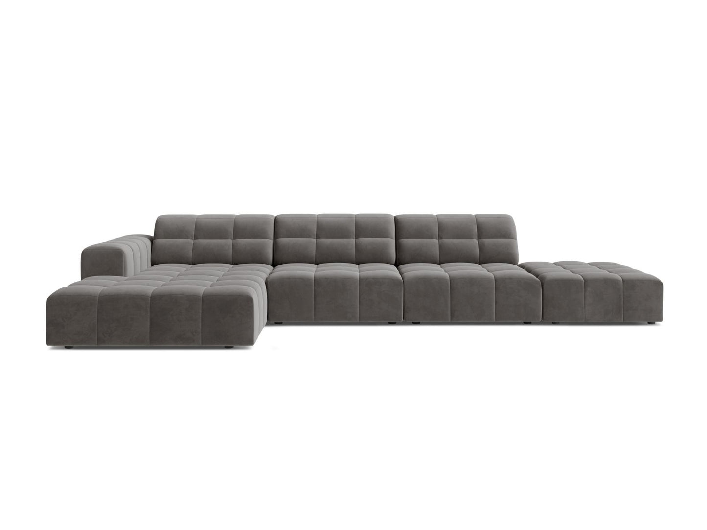 Chicago Corner Sofa, 5 Seats, 348x167 cm — Light Grey / Left