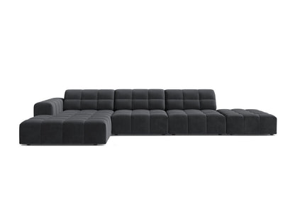 Chicago Corner Sofa, 5 Seats, 348x167 cm — Grey / Left