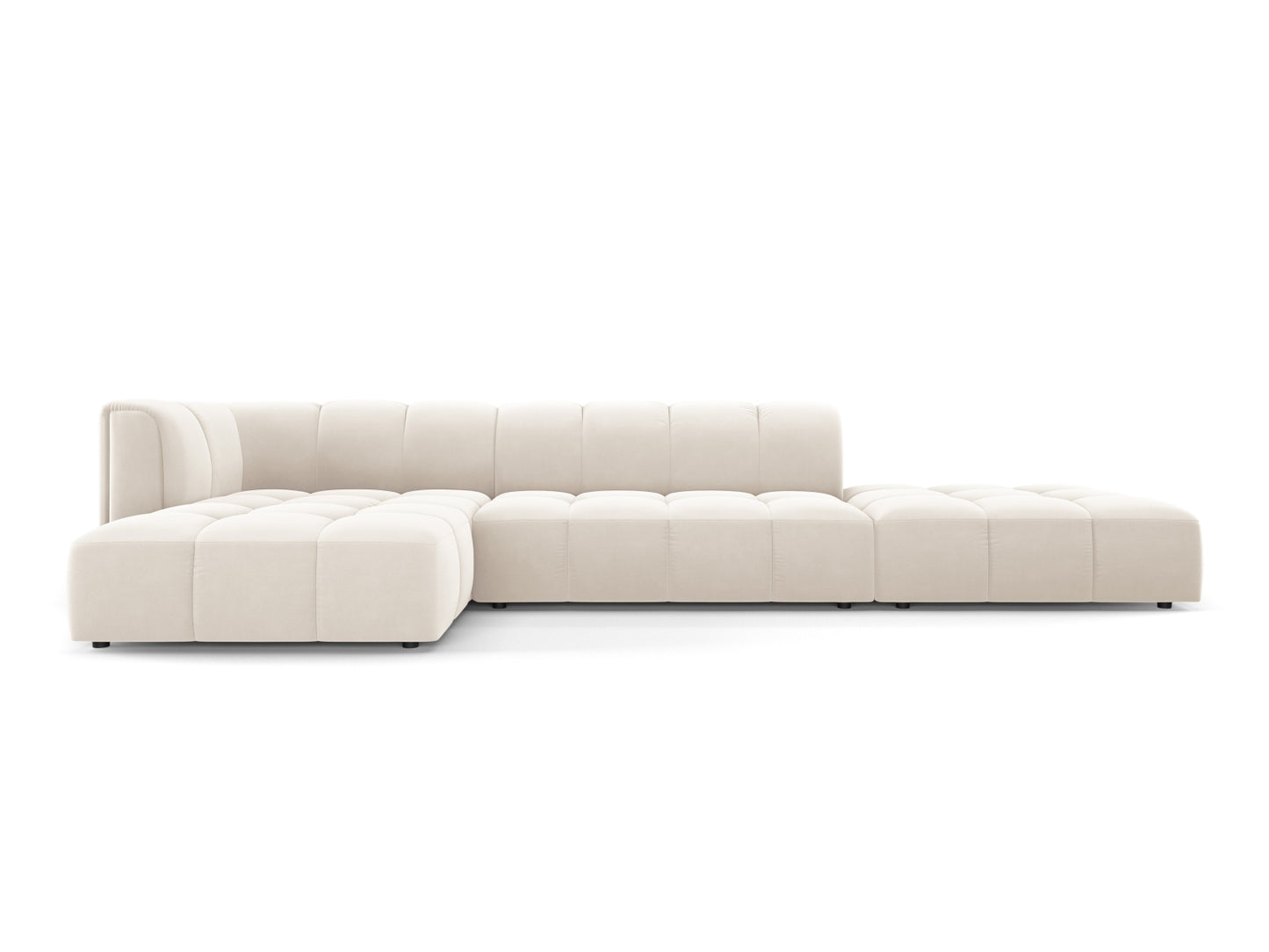Moritz Modular Corner Sofa, 5 Seats, 323x160 cm — Light Beige / Left