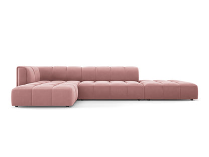 Moritz Modular Corner Sofa, 5 Seats, 323x160 cm — Pink / Left