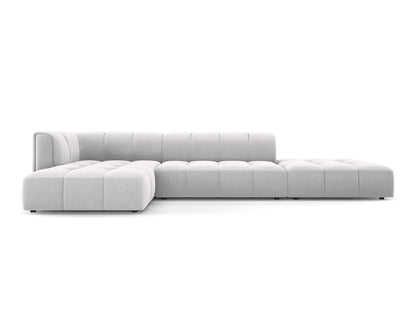 Moritz Modular Corner Sofa, 5 Seats, 323x160 cm — Silver / Left