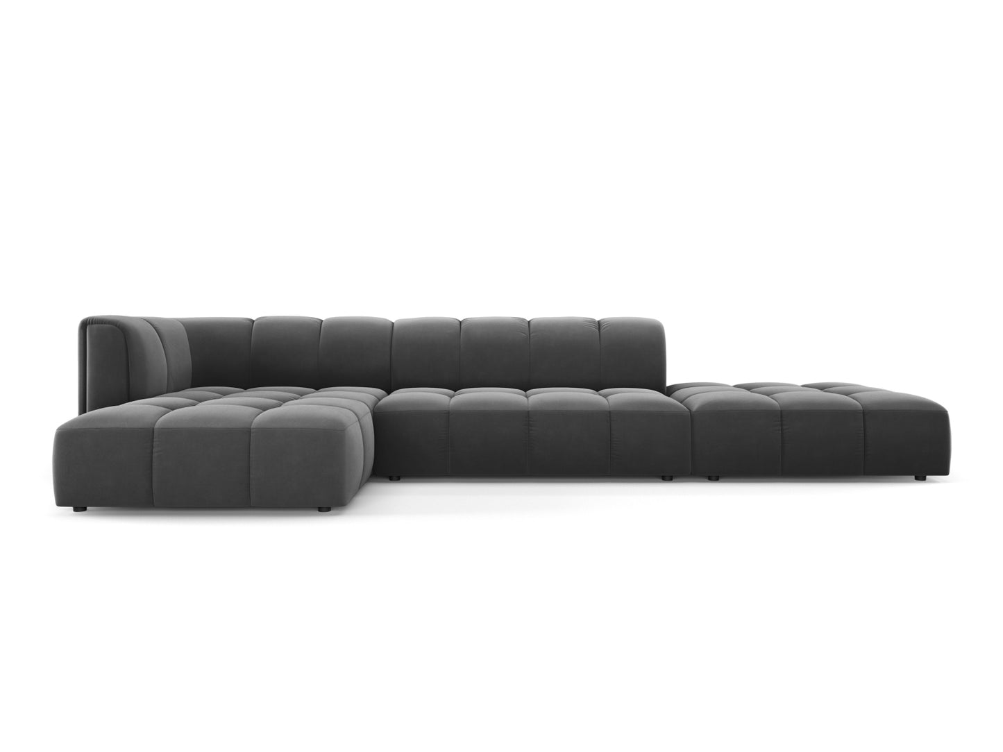 Moritz Modular Corner Sofa, 5 Seats, 323x160 cm — Grey / Left