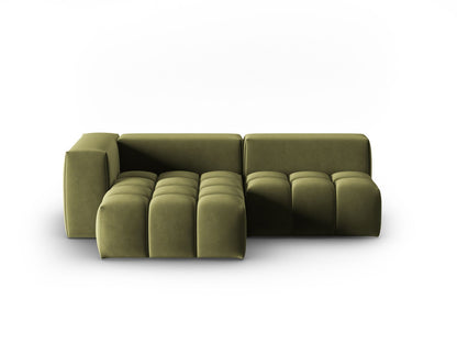 Verona Modular Corner Sofa, 3 Seats, 205x145 cm — Light Green / Left