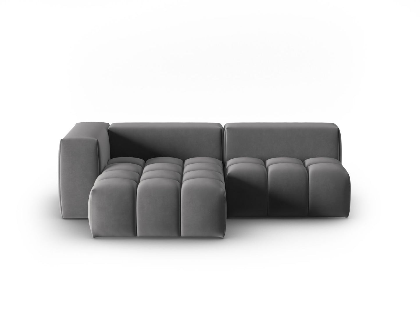 Verona Modular Corner Sofa, 3 Seats, 205x145 cm — Warm grey / Left