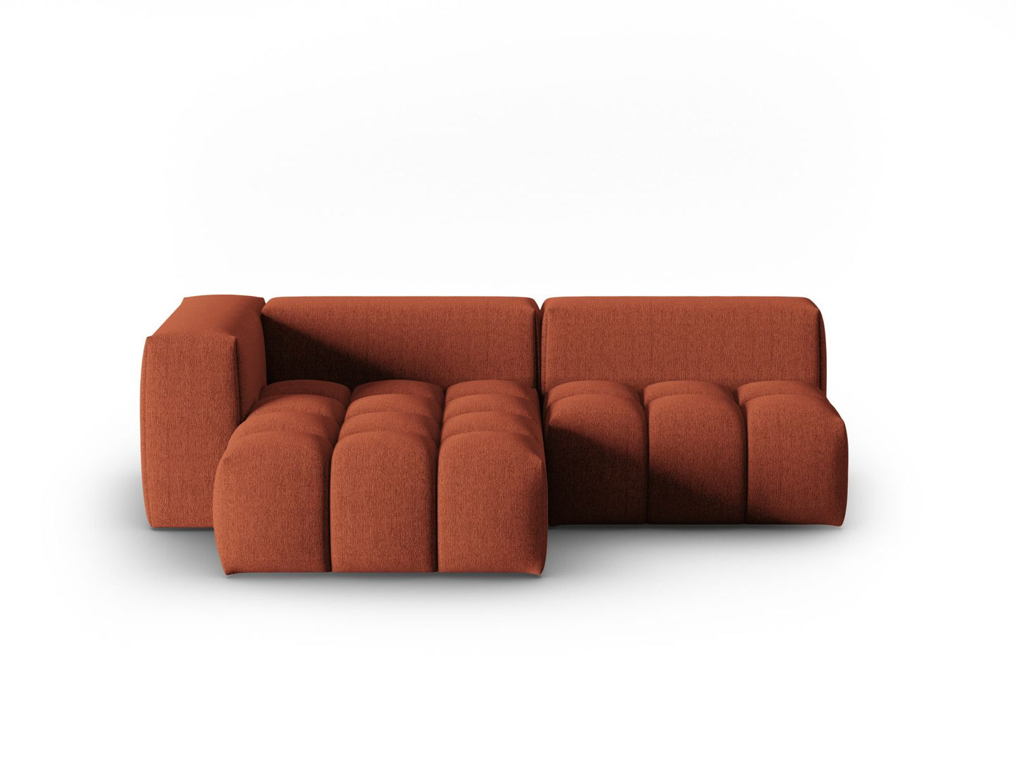 Verona Modular Corner Sofa, 3 Seats, 205x145 cm — Coral / Left