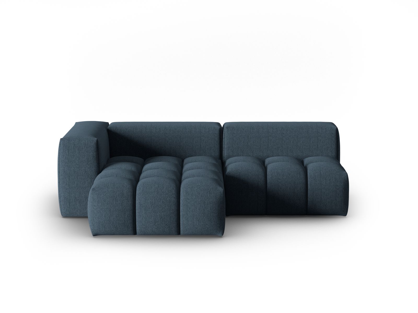 Verona Modular Corner Sofa, 3 Seats, 205x145 cm — Dark Blue / Left