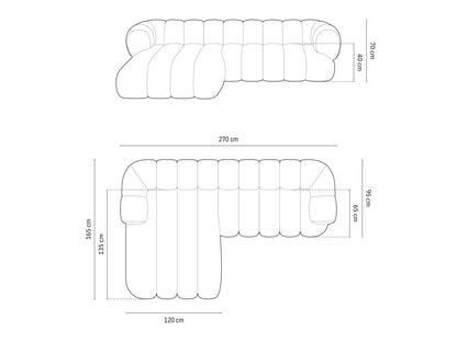 Koge Corner Sofa, 5 Seats, 270x165 cm