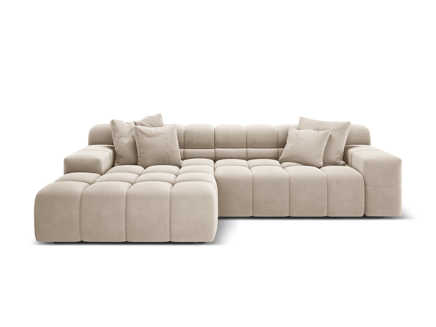 Hawaii Corner Sofa, 3 Seats, 270x160 cm — Light Beige / Left