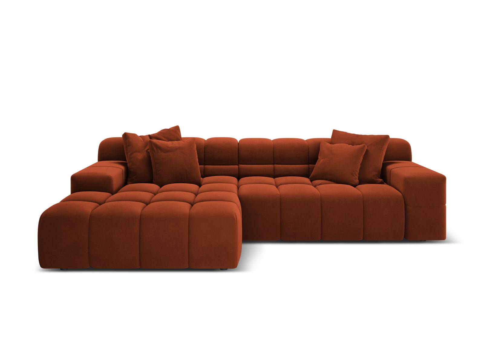 Hawaii Corner Sofa, 3 Seats, 270x160 cm — Auburn / Left