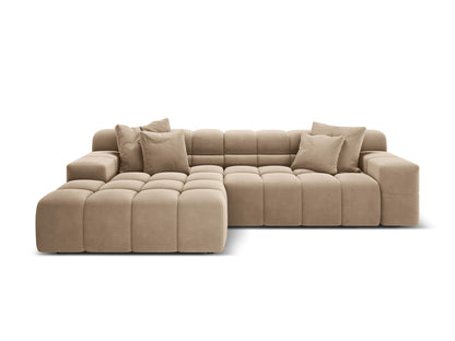 Hawaii Corner Sofa, 3 Seats, 270x160 cm — Cappuccino / Left