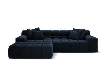 Hawaii Corner Sofa, 3 Seats, 270x160 cm — Navy Blue / Left