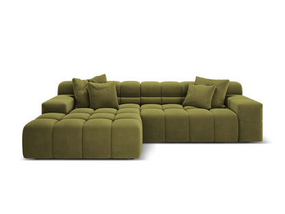 Hawaii Corner Sofa, 3 Seats, 270x160 cm — Pistachio / Left