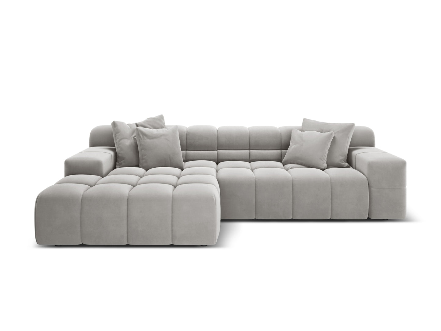 Hawaii Corner Sofa, 3 Seats, 270x160 cm — Silver / Left