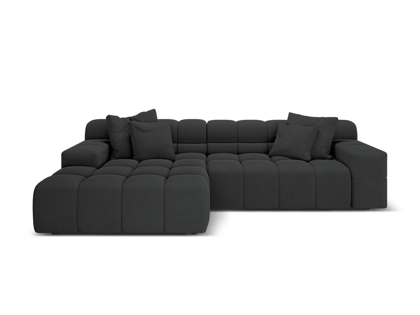 Hawaii Corner Sofa, 3 Seats, 270x160 cm — Anthracite / Left