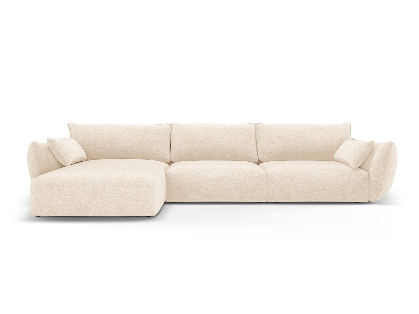 Matera Corner Sofa, 4 Seats, 308x171 cm — Light Beige / Left
