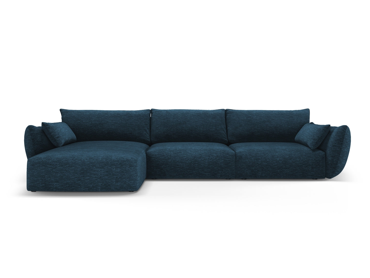 Matera Corner Sofa, 4 Seats, 308x171 cm — Royal Blue / Left