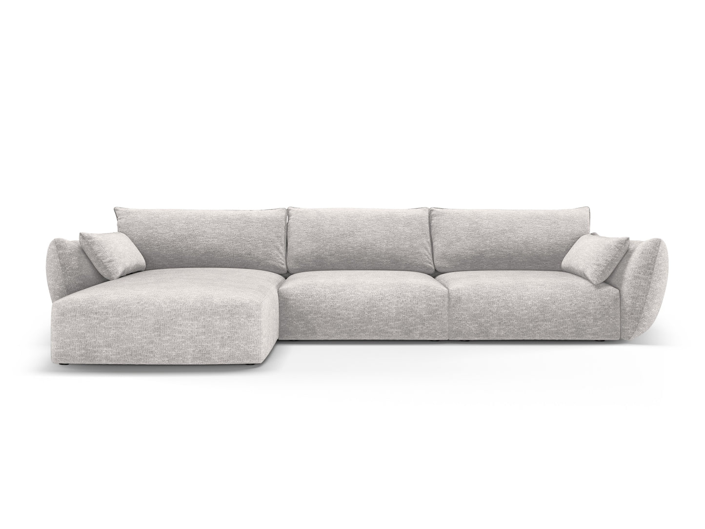 Matera Corner Sofa, 4 Seats, 308x171 cm — Light Grey / Left