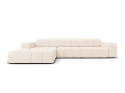 Chicago Corner Sofa, 4 Seats, 294x167 cm — Light Beige / Left