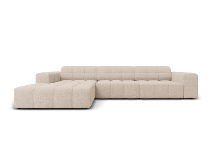 Chicago Corner Sofa, 4 Seats, 294x167 cm — Beige / Left