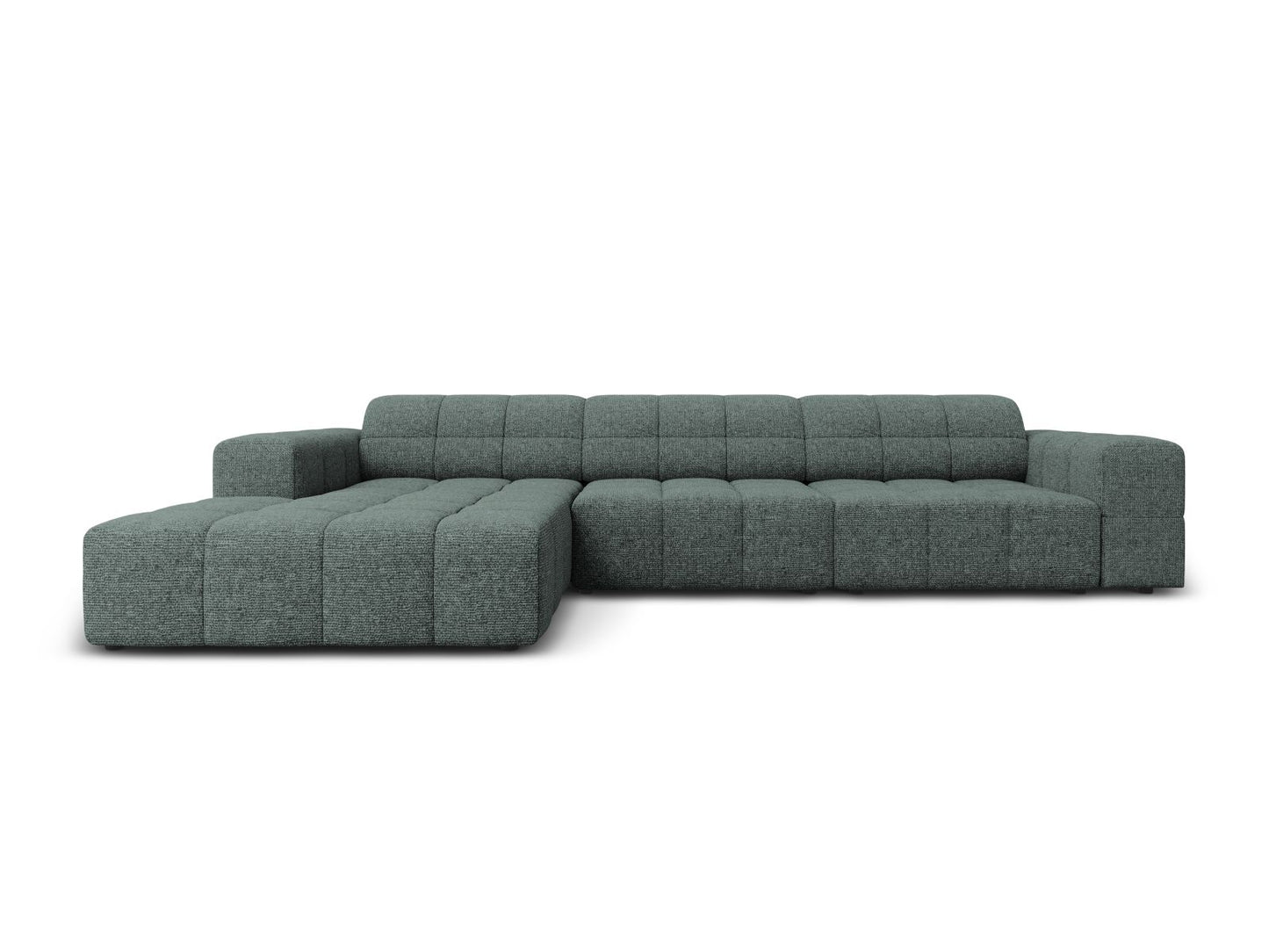 Chicago Corner Sofa, 4 Seats, 294x167 cm — Petrol / Left