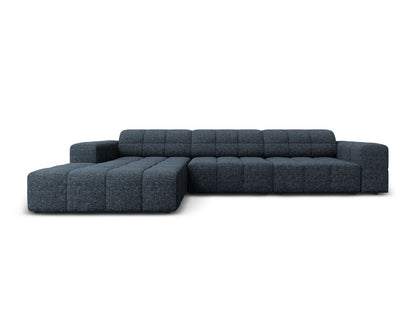 Chicago Corner Sofa, 4 Seats, 294x167 cm — Royal Blue / Left