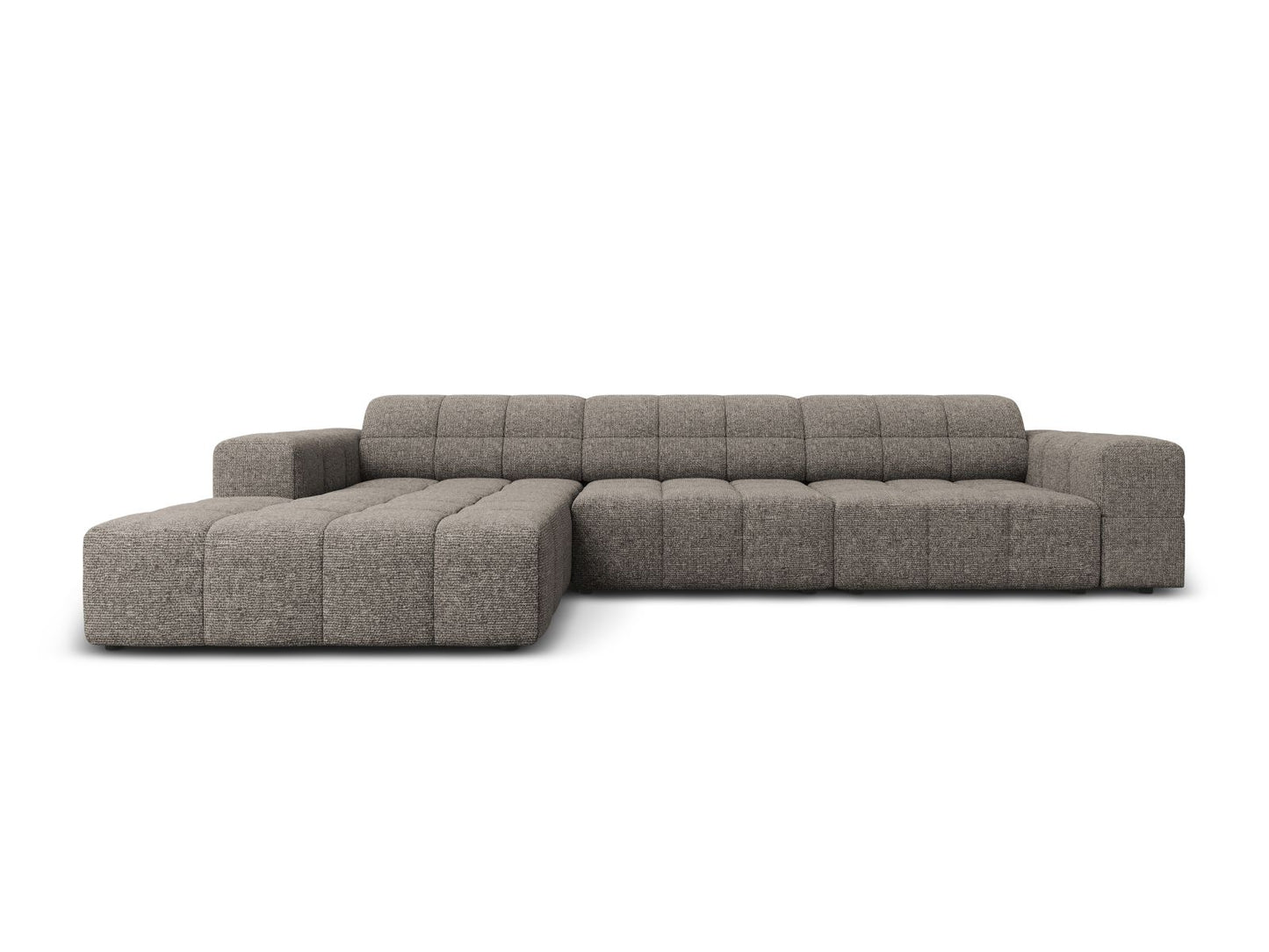 Chicago Corner Sofa, 4 Seats, 294x167 cm — Grey / Left