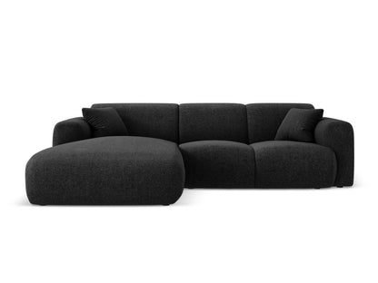Nolio Corner Sofa, 4 Seats, 260x170 cm — Black / Left