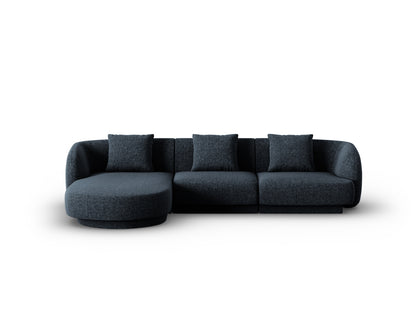 Tulum Corner Sofa, 4 Seats, 255x156 cm — Royal Blue / Left