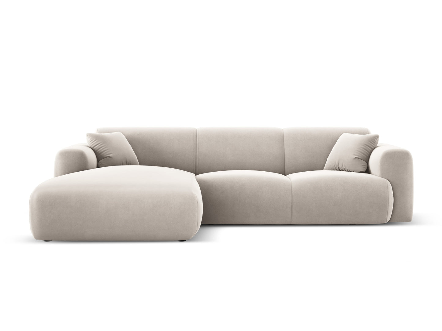 Nolio Corner Sofa, 4 Seats, 260x170 cm — Light Beige / Left