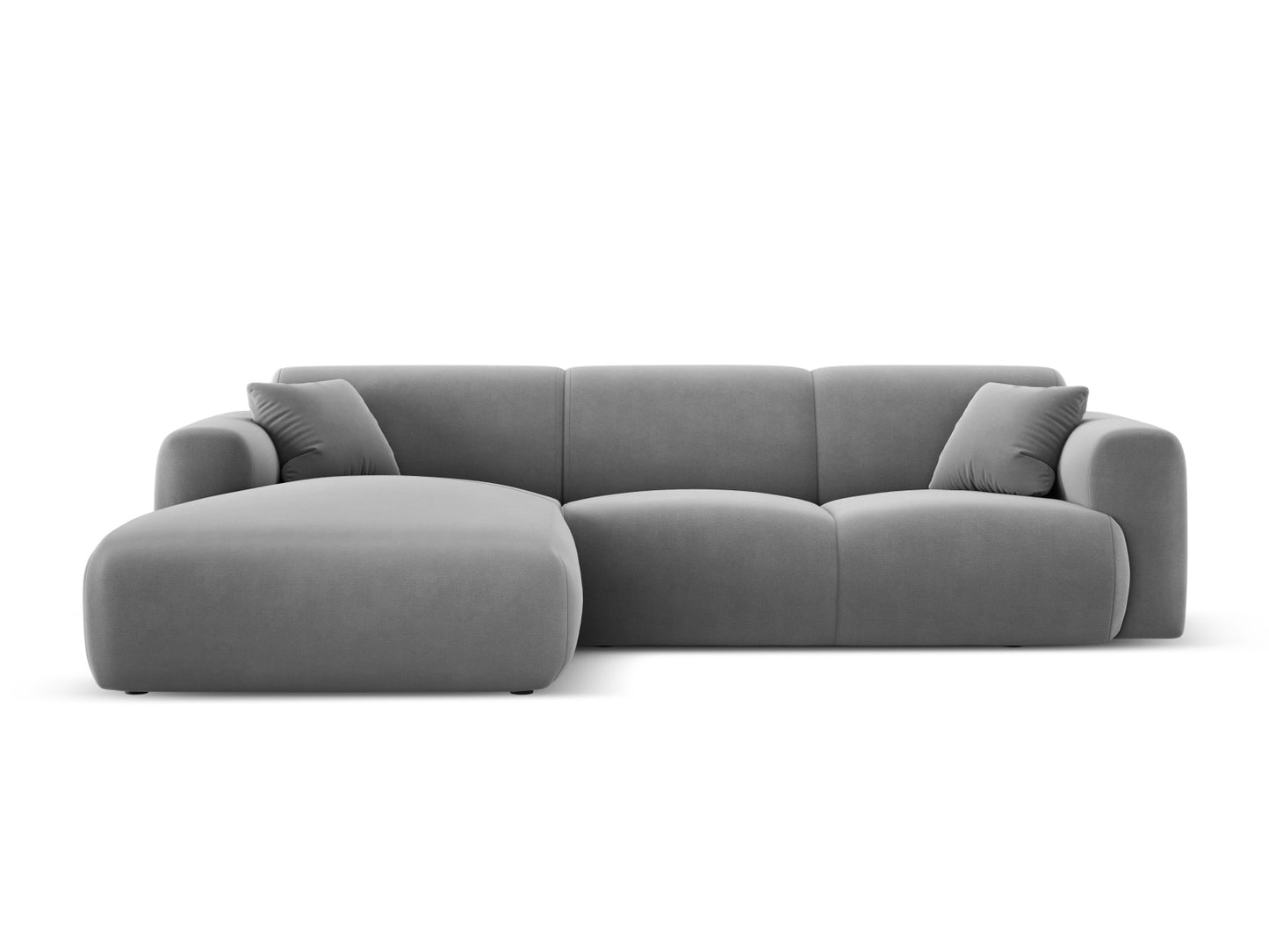Nolio Corner Sofa, 4 Seats, 260x170 cm — Light Grey / Left