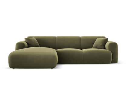 Nolio Corner Sofa, 4 Seats, 260x170 cm — Light Green / Left