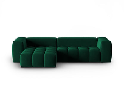 Verona Modular Corner Sofa, 3 Seats, 260x145 cm — Bottle Green / Left