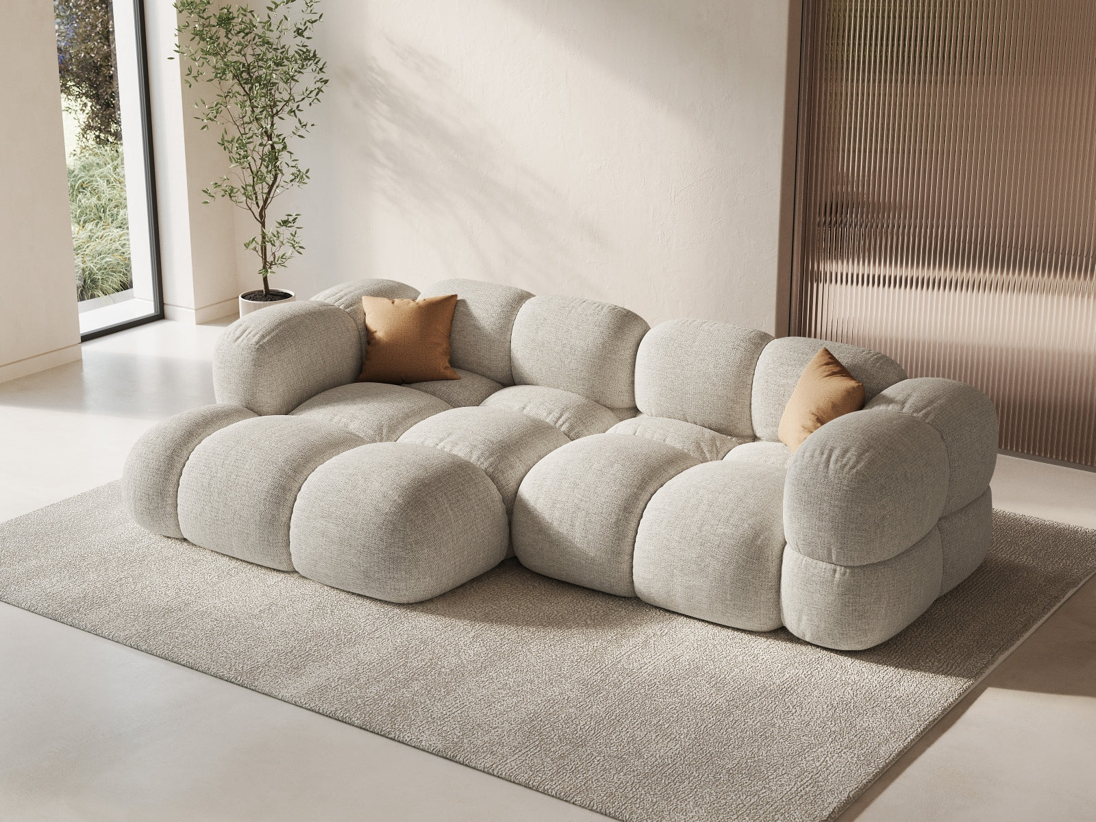 Loretto Corner Sofa, 3 Seats, 250x147 cm