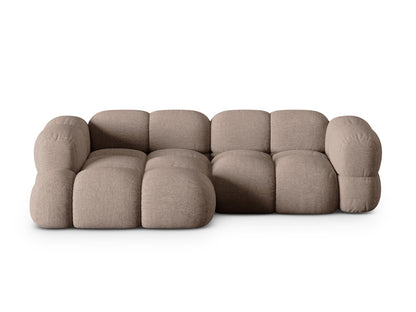 Loretto Corner Sofa, 3 Seats, 250x147 cm — Cappuccino / Left