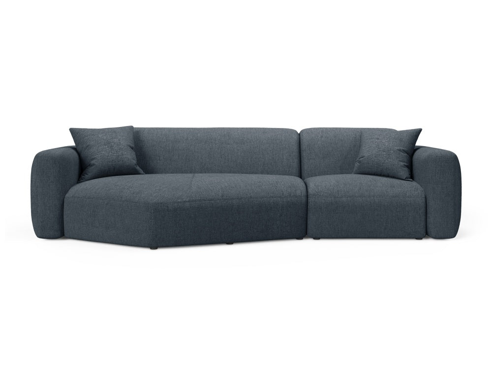 Strino Modular Corner Sofa, 3 Seats, 308x136 cm — Dark Blue / Left