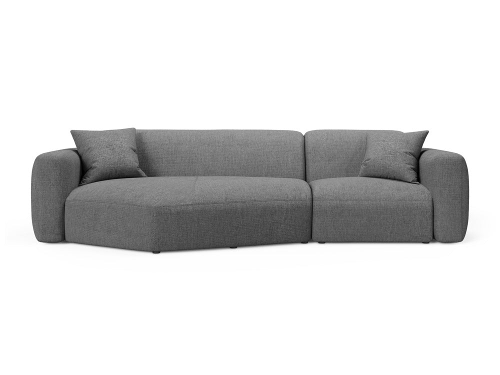 Strino Modular Corner Sofa, 3 Seats, 308x136 cm — Grey / Left