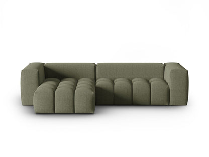 Verona Modular Corner Sofa, 3 Seats, 260x145 cm — Dark Olive Green / Left
