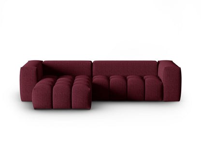 Verona Modular Corner Sofa, 3 Seats, 260x145 cm — Burgundy / Left