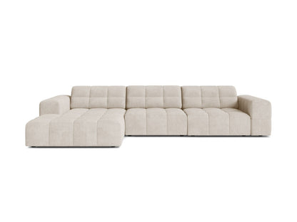 Chicago Corner Sofa, 4 Seats, 294x167 cm — Light Beige / Left