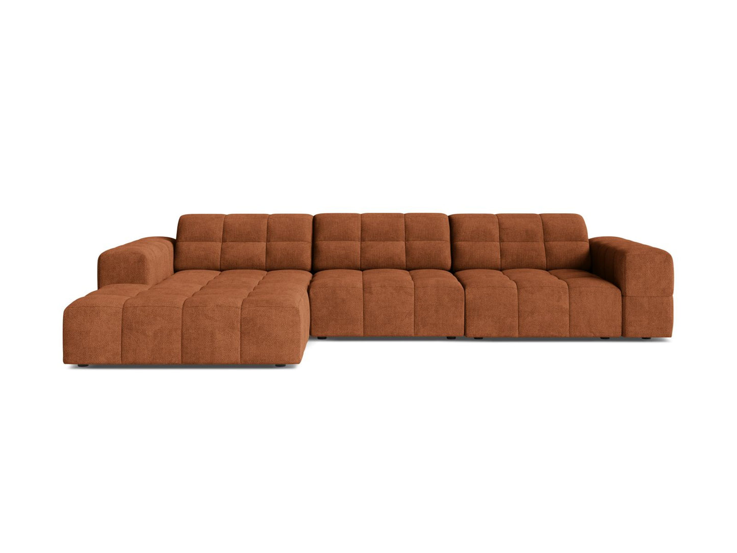 Chicago Corner Sofa, 4 Seats, 294x167 cm — Brick / Left