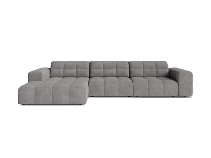 Chicago Corner Sofa, 4 Seats, 294x167 cm — Light Grey / Left