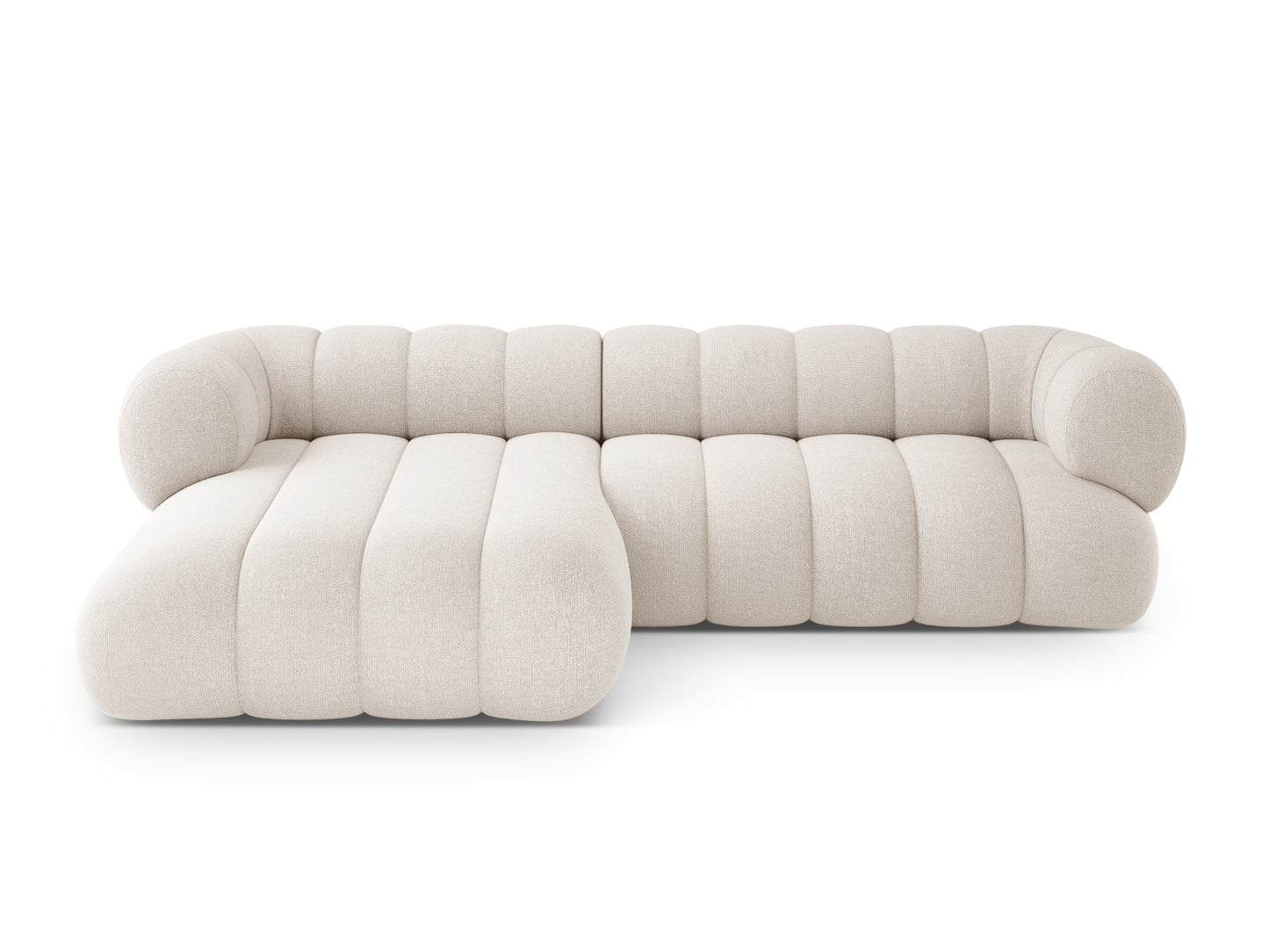 Koge Corner Sofa, 5 Seats, 270x165 cm — Light Beige / Left